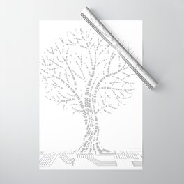 Cool Binary Tree Coding Computer Wrapping Paper