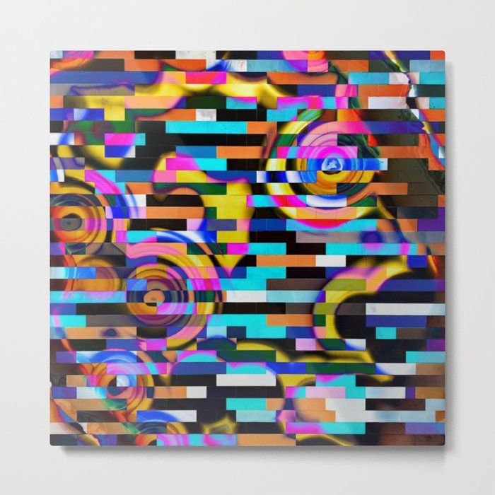 Upset The System - Where Arcs And Geometry Meet Abstract Artwork Metal Print