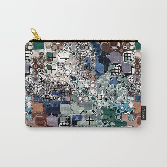Colorful Chaotic Abstract Carry-All Pouch