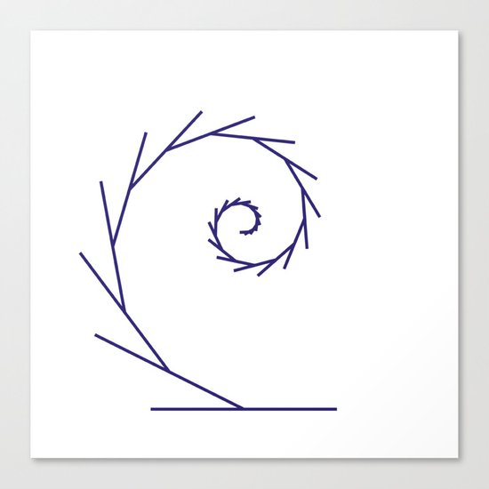 #323 Tendril – Geometry Daily Canvas Print