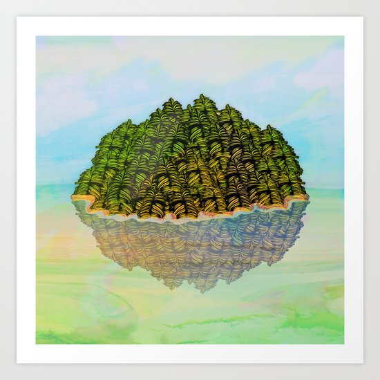 Lost in the Green Island / Nature 05-12-16 Art Print