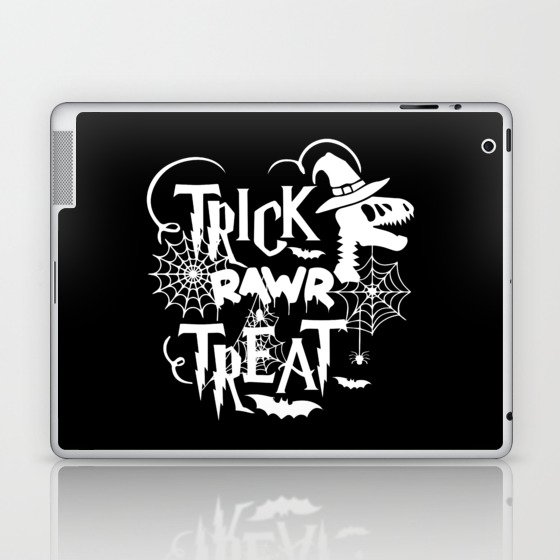 Trick Rawr Treat Halloween T-Rex Funny Dinosaur Laptop & iPad Skin