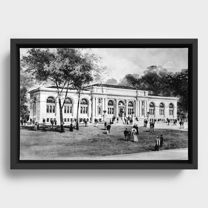Carnegie Library - Columbus Ohio - 1905 Framed Canvas