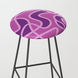 Messy Scribble Texture Background - Cadmium Violet and Super Pink Bar Stool