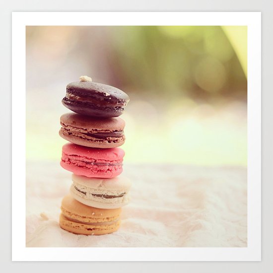 Macarons Love Art Print