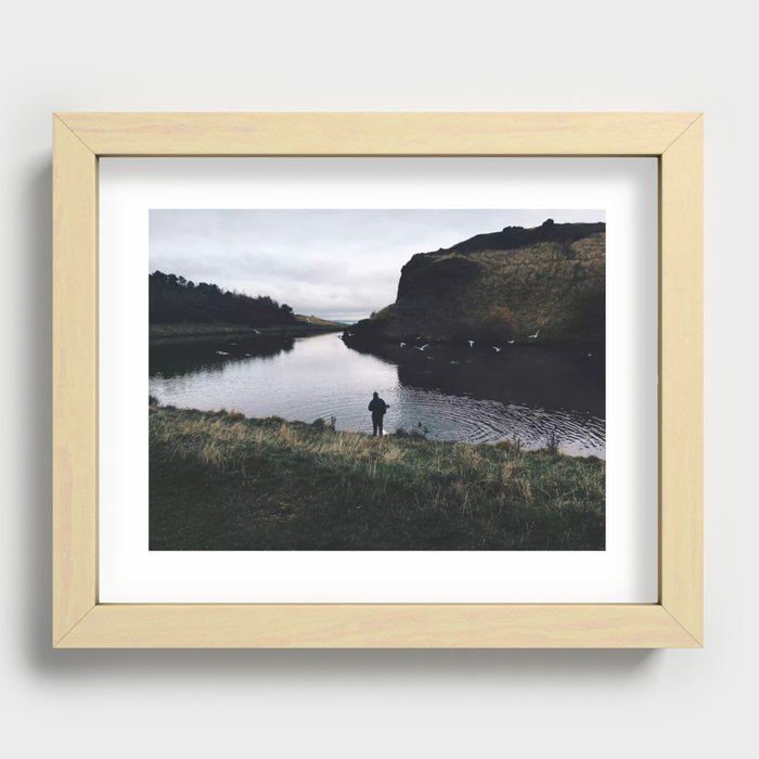 By the Loch Recessed Framed Print