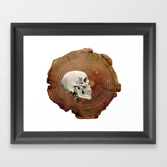 Painted Skull Framed Art Print