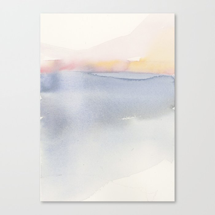 In Dreams 14 - Abstract Watercolor Ocean  Canvas Print