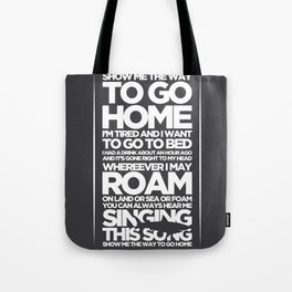 Jaws - Show Me the Way to Go Home Tote Bag