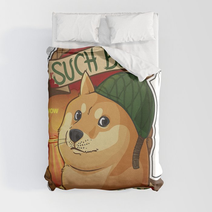 Cs:go : sticker "Bomb doge" Duvet Cover