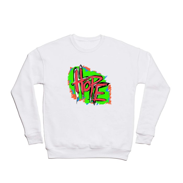 Hope (retro neon 80's style) Crewneck Sweatshirt