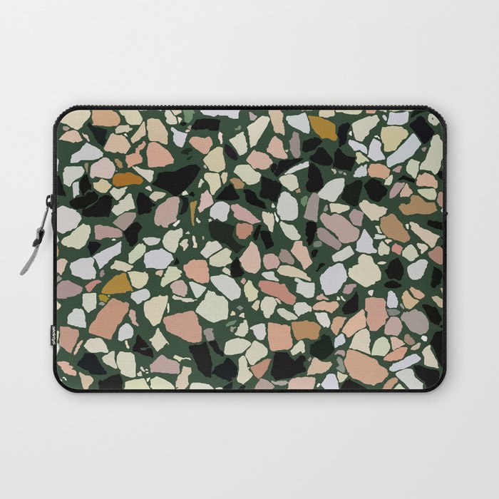Pink and Green Terrazzo Laptop Sleeve