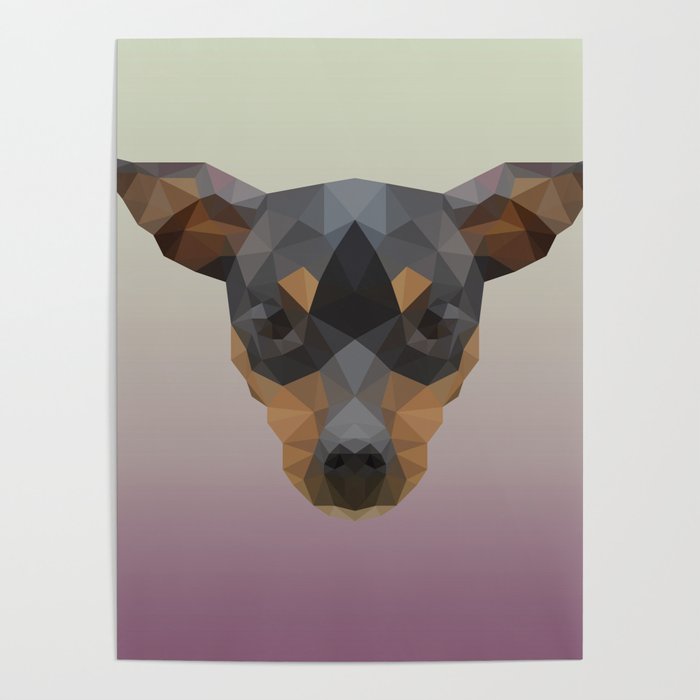 Polygon Pinscher Poster