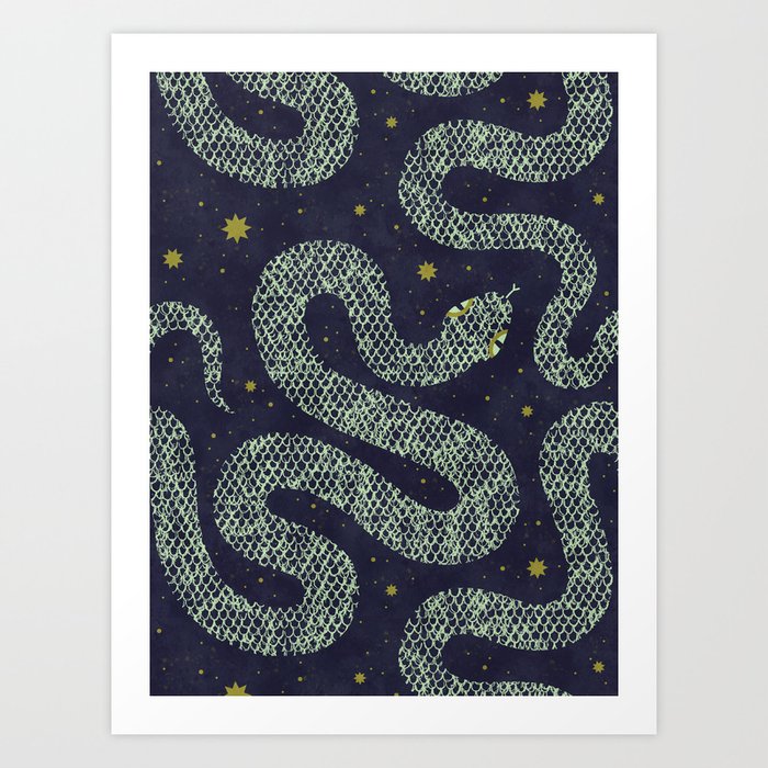 Space Serpent Art Print