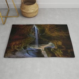 Rock House and Waterfall - Hocking Hills Rug