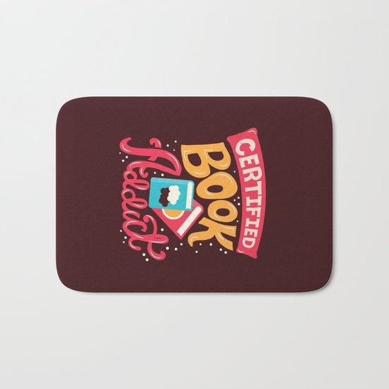 Certified Book Addict Bath Mat