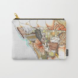 Tapestry Carry-All Pouch | Southaustralia, Geographical, Mapping, Farmland, Timber, Pattern, Coast, Paddocks, Landform, Painting 