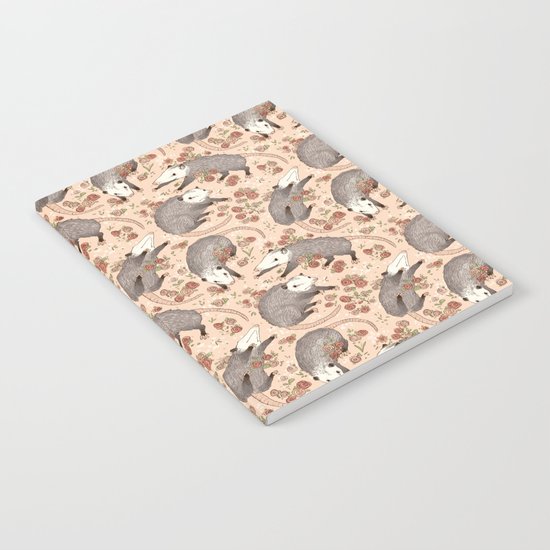 Opossum and Roses Notebook