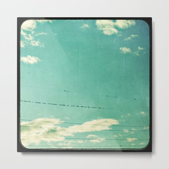 another day on the line Metal Print