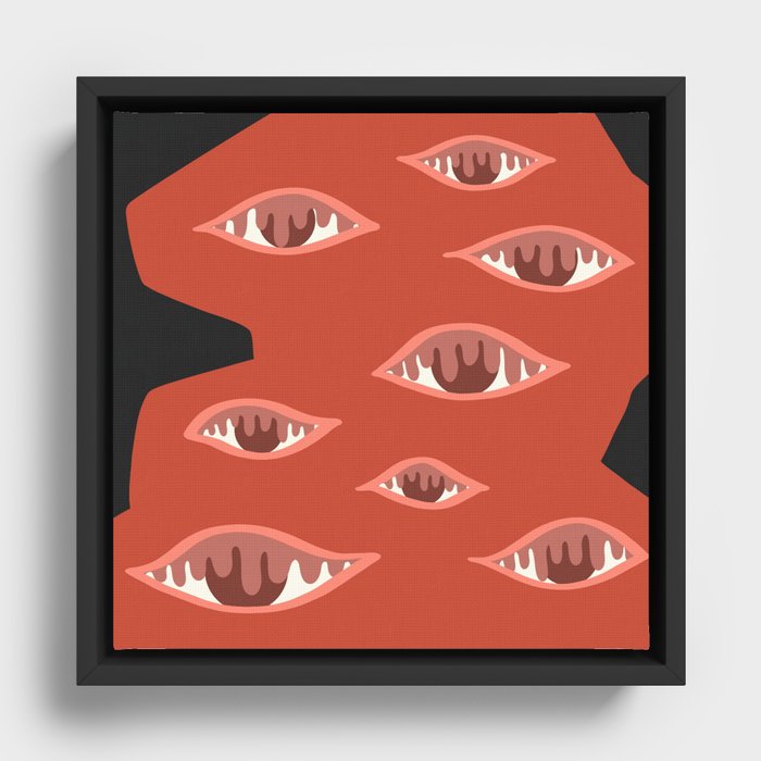 The crying eyes 8 Framed Canvas