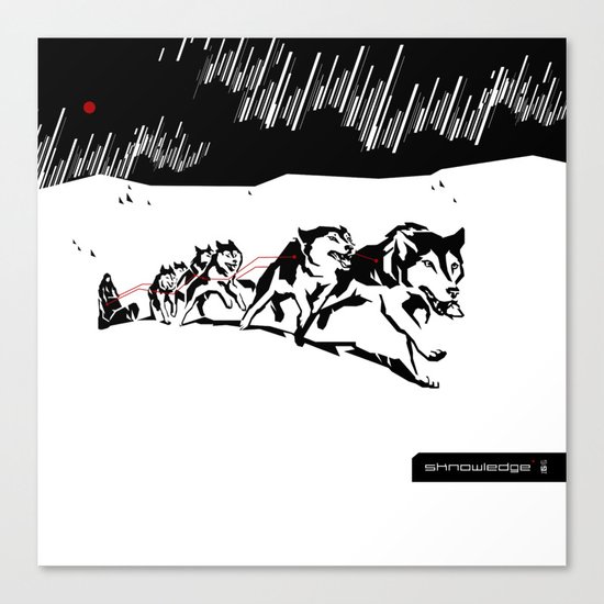 sknowledge // (husky team) Canvas Print
