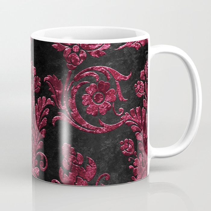 Embossed Claret Velvet 06 Coffee Mug