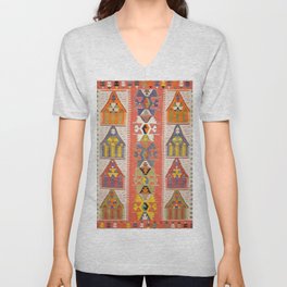 Oriental bohemian Design V Neck T Shirt