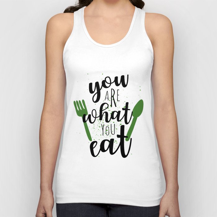 You Are What You Eat For Vegans Pescetarian Vegetarian Diet Tank Top