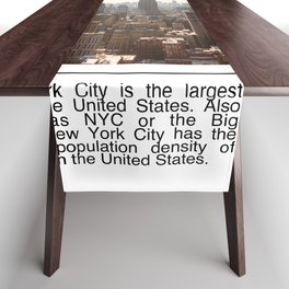 New York City Minimalism | Manhattan Skyline Table Runner
