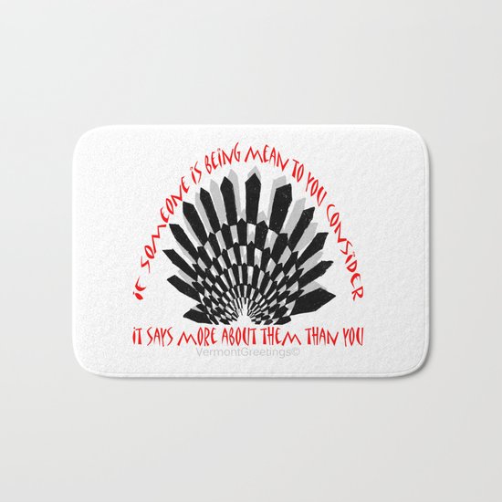 Prevent Bullying- A VermontGreetings Illustration Bath Mat