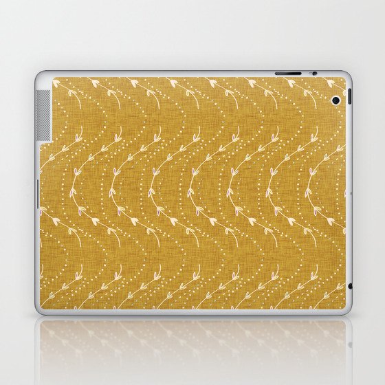 Boho Vines Mustard Laptop & iPad Skin