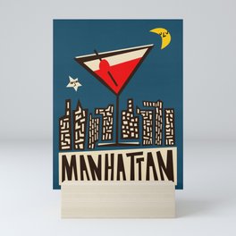 Manhattan Cocktail Print Mini Art Print