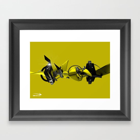 3d graffiti - ' Hybrid Framed Art Print