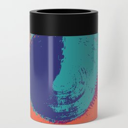 Bottle - Abstract Circle Colorful Swirl Art Design Can Cooler