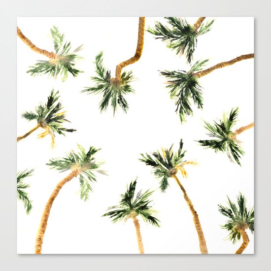 Under the coconut palms Canvas Print
