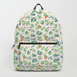 Fantasy Frogs Pattern Backpack