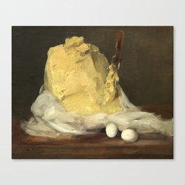 Mound of Butter by Antoine Vollon, 1875 Canvas Print