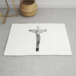Jesus On The Cross Rug | Religion, Statue, Famous, Christ, Bible, Lord, Graphicdesign, Light, World, Love 