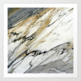 Carrara Marble Art Print