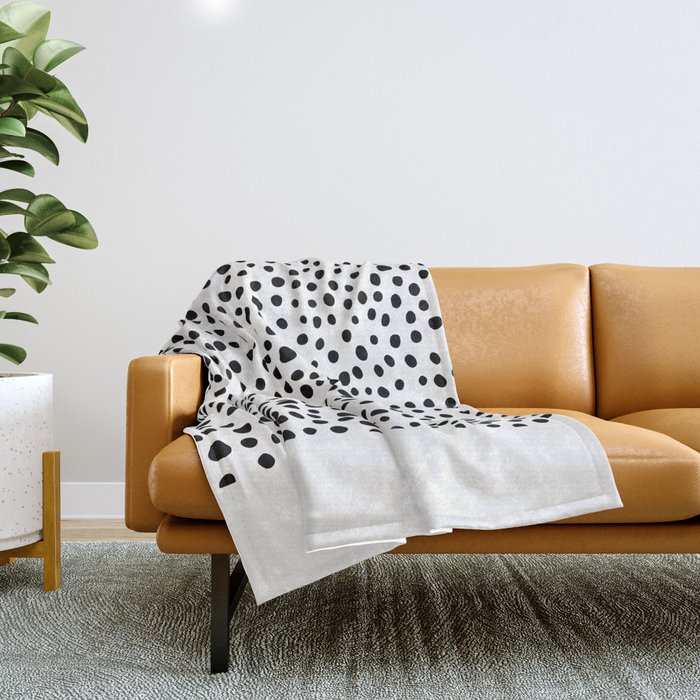 Black and white sales modern throw blanket