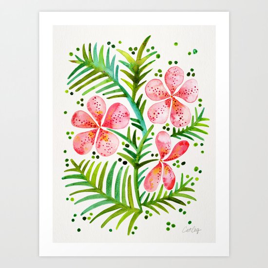 Orchid Bunch – Peach Palette Art Print
