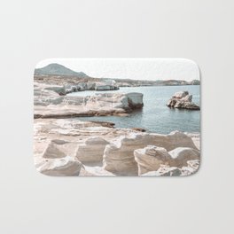 Sarakiniko Beach on Milos island, Cyclades Greece Bath Mat