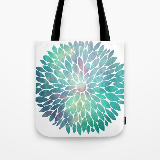 Watercolor Flower Tote Bag
