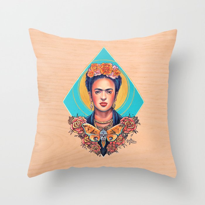 Viva La Frida Throw Pillow