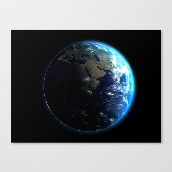 Dark Side of the Earth Canvas Print