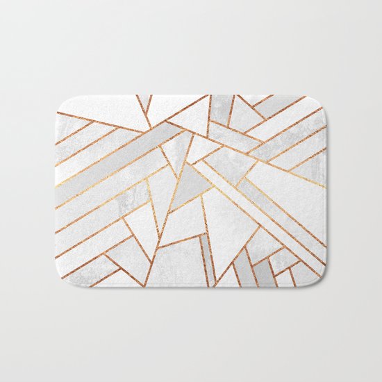 White Night Bath Mat