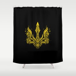 Ukrainian Trident Shower Curtain