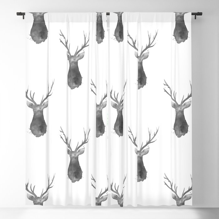 Deer Blackout Curtain By Art Asolo Society6