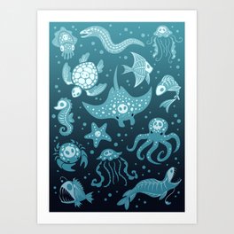 Deep Dead Sea Art Print