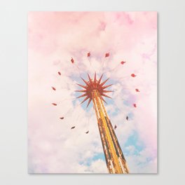Swinging Pinks | Amusement Park Canvas Print